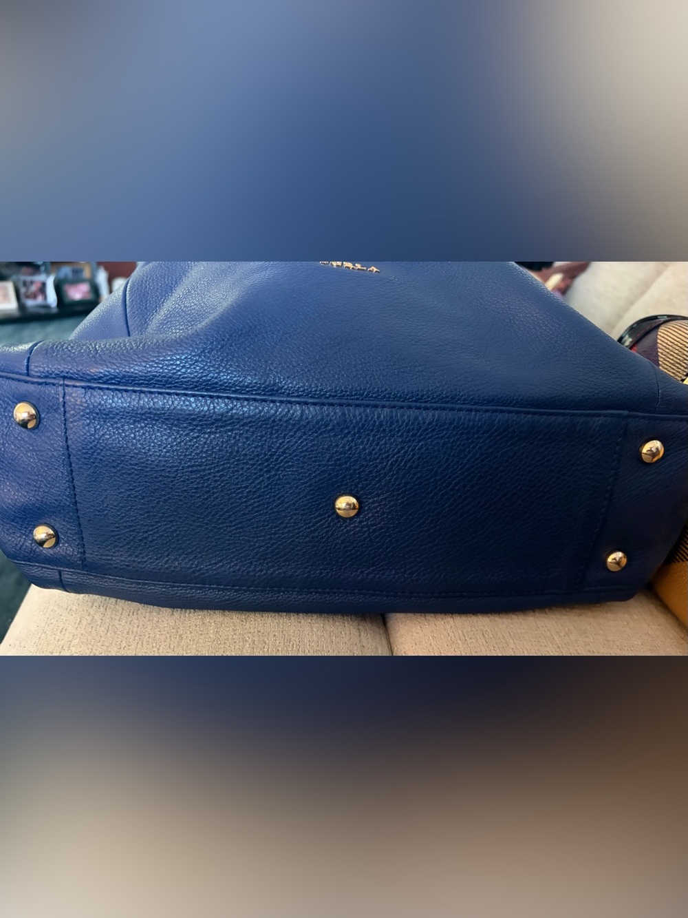 Furla Leather Shoulder Blue Leather Bag - Picture 2 of 9
